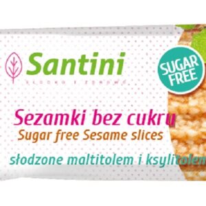 SEZAMKI SŁODZONE MALTITOLEM I KSYLITOLEM 27 g - SANTINI