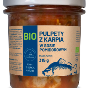 PULPETY Z KARPIA W SOSIE POMIDOROWYM BIO 315 g - GOSPODARSTWO RYBACKIE ZAWÓLCZE