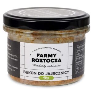 BEKON DO JAJECZNICY BIO 180 g (SŁOIK) - FARMY ROZTOCZA