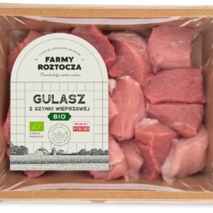 MIĘSO GULASZOWE Z SZYNKI SUROWE BIO 300 g - FARMY ROZTOCZA (NA ZAMÓWIENIE)