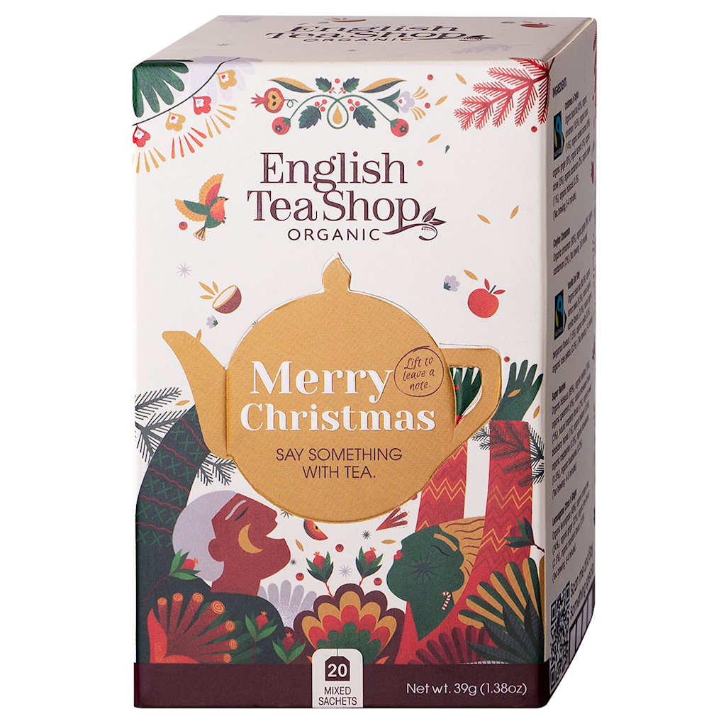 ZESTAW HERBAT I HERBATEK ŚWIĄTECZNYCH BIO (5 SMAKÓW) (20 x 1,95 g) 39 g - ENGLISH TEA SHOP ORGANIC (PRODUKT SEZONOWY)