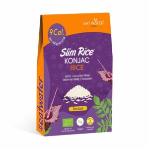 MAKARON (KONJAC) W KSZTAŁCIE RYŻU BEZGLUTENOWY BIO 270 g (200 g ) - SLIM (EAT WATER)