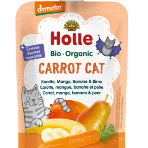 MUS MARCHEWKOWY KOT (MARCHEW - MANGO - BANAN - GRUSZKA) BEZ DODATKU CUKRÓW BEZGLUTENOWY OD 6 MIESIĄCA DEMETER BIO 100 g - HOLLE