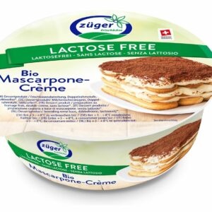 MASCARPONE O OBNIŻONEJ ZAWARTOŚCI LAKTOZY BIO 250 g - ZUGER