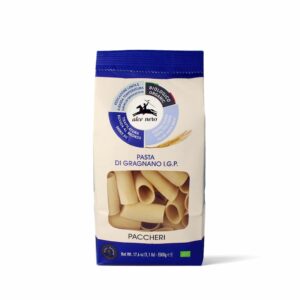 MAKARON (SEMOLINOWY - PASTA DI GRAGNANO) PACCHERI BIO 500 g - ALCE NERO