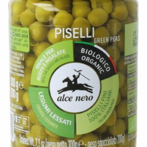 GROSZEK ZIELONY W ZALEWIE BIO 300 g (200 g) (SŁOIK) - ALCE NERO