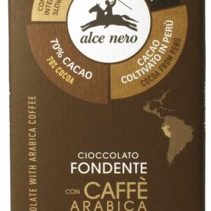 CZEKOLADA GORZKA Z KAWĄ FAIR TRADE BEZGLUTENOWA BIO 50 g - ALCE NERO
