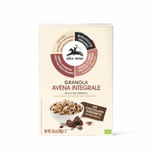 GRANOLA Z MIODEM I CZEKOLADĄ BIO 300 g - ALCE NERO