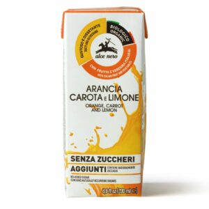 NAPÓJ POMARAŃCZA - MARCHEW - CYTRYNA BEZ DODATKU CUKRÓW BIO 200 ml - ALCE NERO
