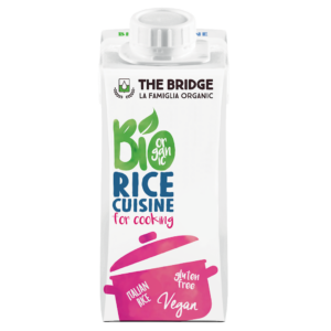 KREM RYŻOWY DO GOTOWANIA BEZ DODATKU CUKRÓW BEZGLUTENOWY BIO 200 ml - THE BRIDGE
