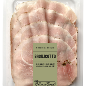 SZYNKA GOTOWANA PROSCIUTTO COTTO Z BAZYLIĄ PLASTRY BEZGLUTENOWA BIO 100 g - PRIMAVERA