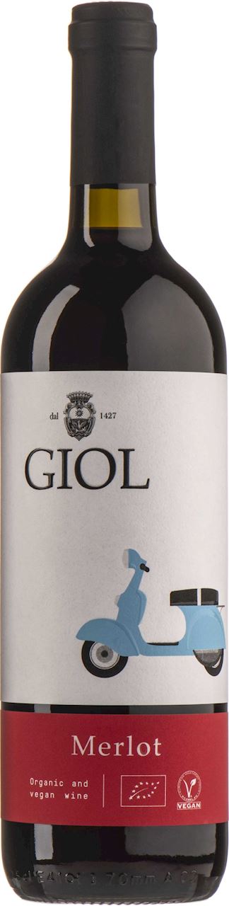 WINO CZERWONE WYTRAWNE MERLOT AMABILE BIO 750 ml - GIOL
