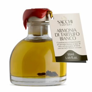 PRZYPRAWA NA BAZIE OLIWY Z OLIWEK Z TRUFLĄ BIAŁĄ 50 ml - SACCHI TARTUFI