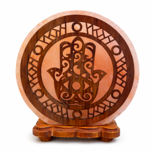 LAMPA SOLNA Z MOTYWEM CHAMSA 5 kg - HIMALAYAN SALT