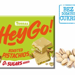 CZEKOLADA BIAŁA Z PISTACJAMI BEZ DODATKU CUKRÓW BEZGLUTENOWA 60 g - TORRAS