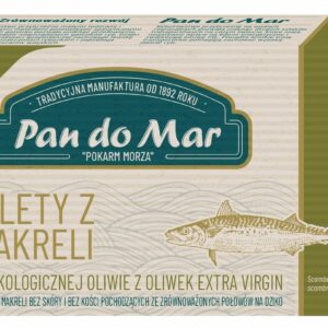 MAKRELA FILETY W BIO OLIWIE Z OLIWEK EXTRA VIRGIN 120 g - PAN DO MAR