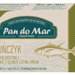 TUŃCZYK W BIO OLIWIE Z OLIWEK EXTRA VIRGIN 120 g (90 g) - PAN DO MAR