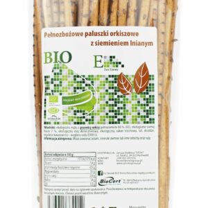 PALUSZKI ORKISZOWE PEŁNOZIARNISTE Z SIEMIENIEM LNIANYM BIO 150 g - ENVOY