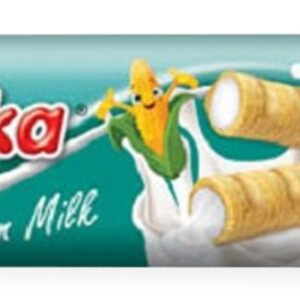 RURKI KUKURYDZIANE Z KREMEM MLECZNYM BEZGLUTENOWE 18 g - ALASKA
