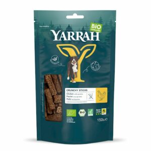 (DLA PSA) PRZYSMAK - PAŁECZKI Z KURCZAKIEM I SPIRULINĄ BIO 150 g - YARRAH