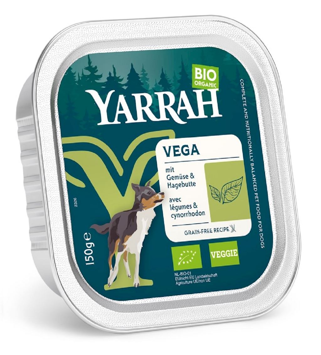 (DLA PSA) KARMA - VEGA Z OWOCAMI DZIKIEJ RÓŻY BIO 150 g - YARRAH