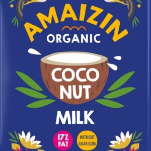 COCONUT MILK - NAPÓJ KOKOSOWY BEZ GUMY GUAR (17 % TŁUSZCZU) BIO 200 ml (KARTON) - AMAIZIN