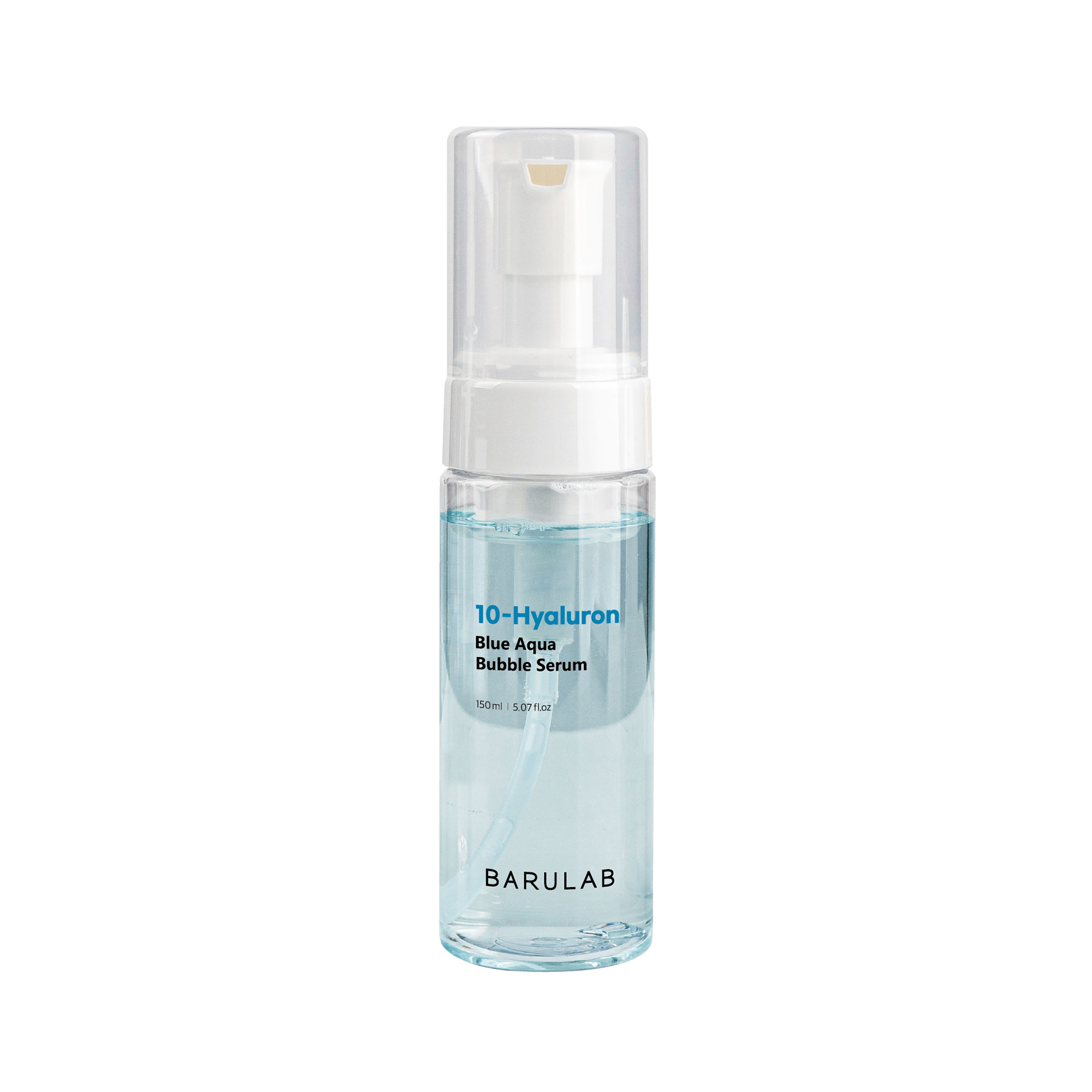 SERUM KOREAŃSKIE DO TWARZY BĄBELKOWE Z 10 RODZAJAMI KWASU HIALURONOWEGO 150 ml - BARULAB