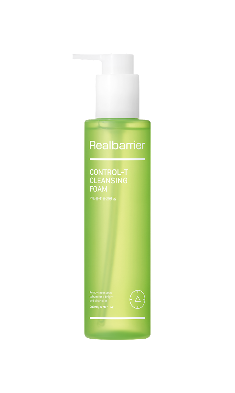 PIANKA KOREAŃSKA DO TWARZY CONTROL-T OCZYSZCZAJĄCA REGULUJĄCA WYDZIELANIE SEBUM 200 ml - REAL BARRIER
