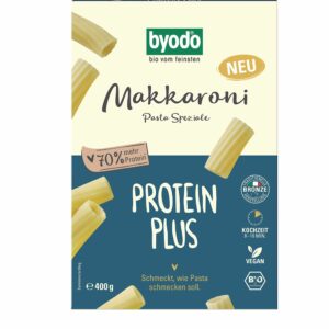 MAKARON PROTEINOWY (SEMOLINOWY Z DYNIĄ) RURKA MAKKARONI BIO 400 g - BYODO