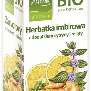 HERBATKA IMBIROWA Z CYTRYNĄ I MIĘTĄ BIO (20 x 1,5 g) 30 g - APOTHEKE